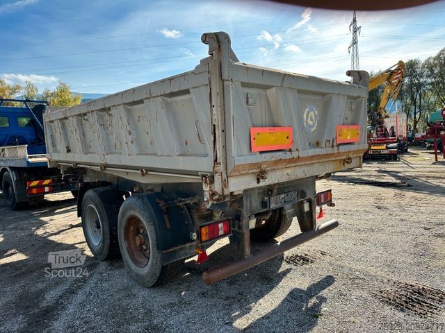 Remolque volquete trilateral MEILLER MZDA 18/2 2 Achser Tandem Dreiseitenkipper