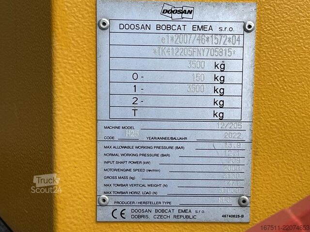 Compressor de refrigeração Doosan 12 / 205