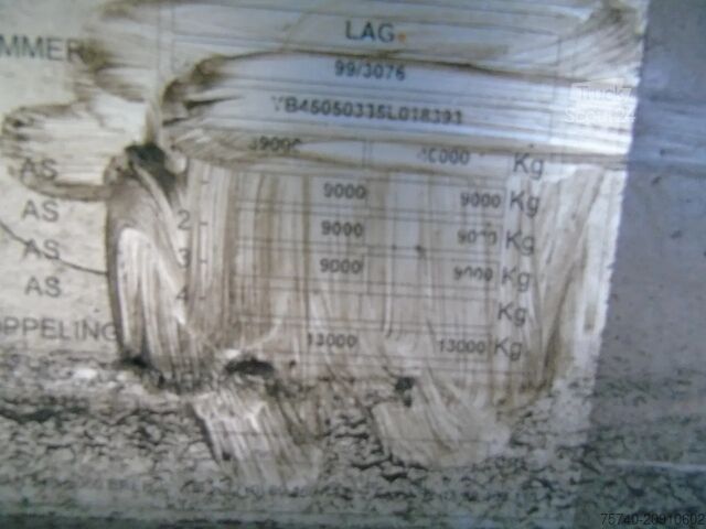 Remorque à plate-forme LAG 3 AXLE +BPW