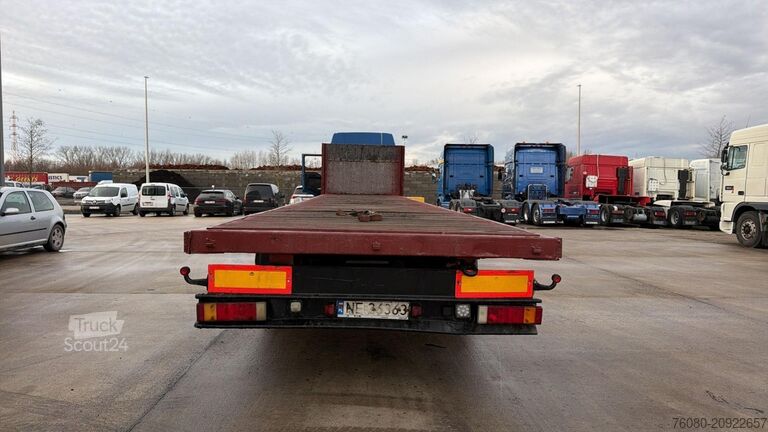 Atrelado da plataforma Wielton PTS 34.100 (DRUM BRAKES / FREINS TAMBOURS)