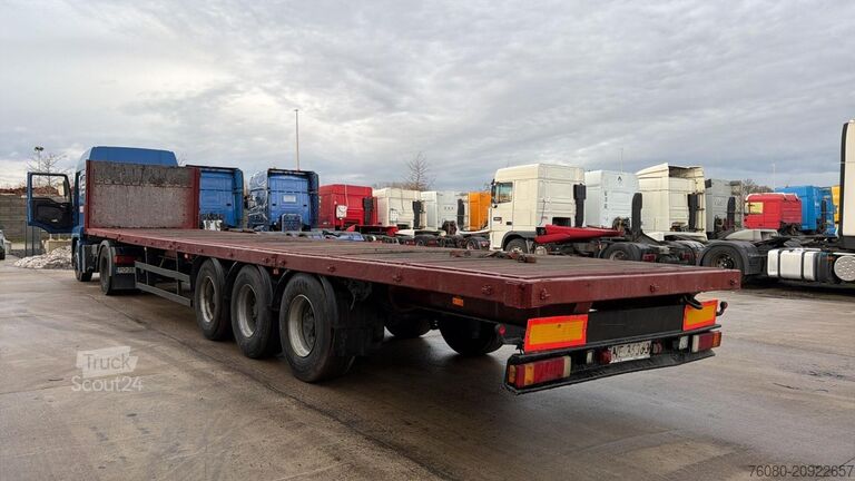 Atrelado da plataforma Wielton PTS 34.100 (DRUM BRAKES / FREINS TAMBOURS)