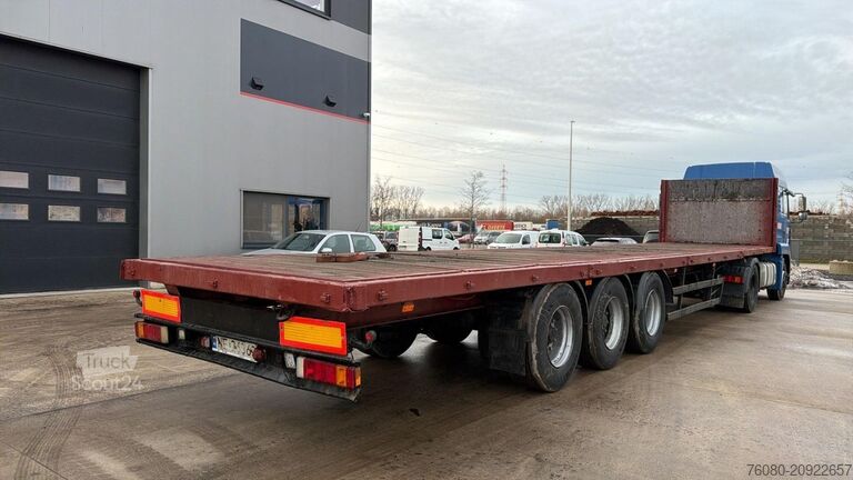 Atrelado da plataforma Wielton PTS 34.100 (DRUM BRAKES / FREINS TAMBOURS)