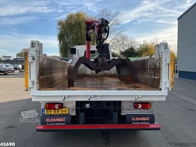 Vinçli damper DAF FA 55 LF 220 HMF 10 Tonmeter laadkraan Just 119...