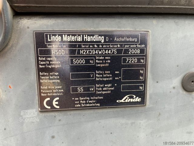 Фронтальний навантажувач вилковий LINDE H50D