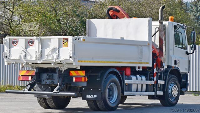 Саміоскид DAF CF 75.310 Kipper 4,30 m + KRAN * TOPZUSTAND