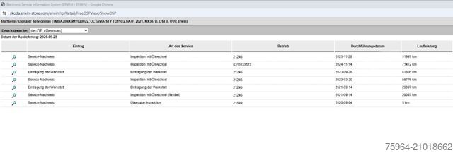 Fourgon SKODA Octavia First Edition - ASSISTS - HUD - LEDER -