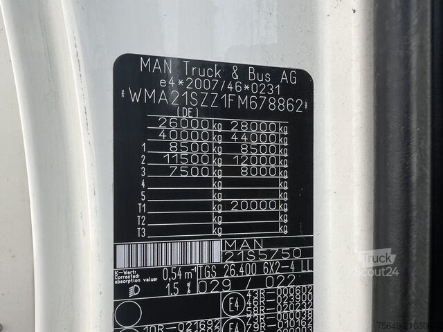 Autolaadkraan MAN TGS 26.400 6x2-4 LL TGS 26.400 6x2-4 LL, Navi, Lenk-/Liftachse, Heckkran Palfinger PK20001-K B, Funk