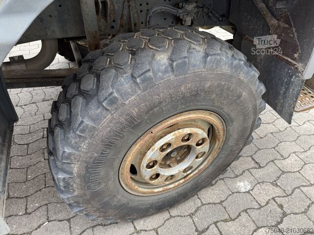 Grue à tour Mercedes-Benz Atego 1023 A 4x4 mit Unfallschaden! Atego 1023 A 4x4, Einzelbereifung, Heckkran Palfinger PK4501-B, Funk, UNFALLSCHADEN!