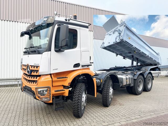Camion-benne tricar Mercedes-Benz Arocs 4151 AK 8x8/4 Arocs 4151 AK 8x8/4, Grounder