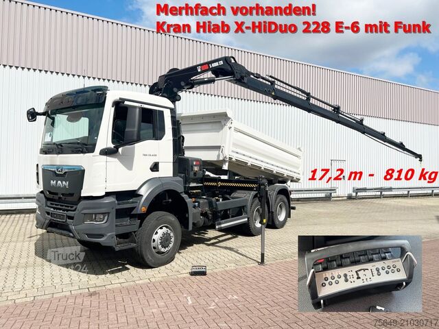 Grue à tour MAN TGS 33.430 6x6 BB CH TGS 33.430 6x6 BB CH mit Kran Hiab X-HiDuo 228 E-6, Funk