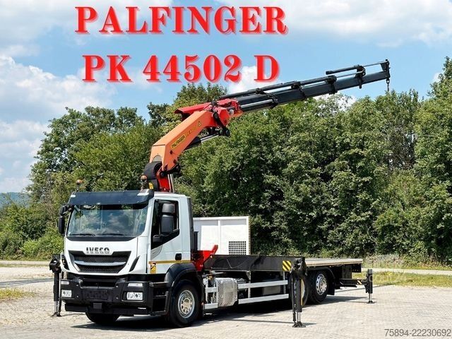 Кран, змонтований на вантажівці IVECO Stralis 460 PRITSCHE 6,65m +KRAN +FUNK