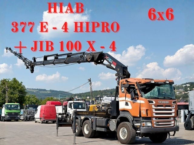 Standardní tahač SCANIA R 420*Sattelzugmaschine + KRAN/FUNK * 6x6