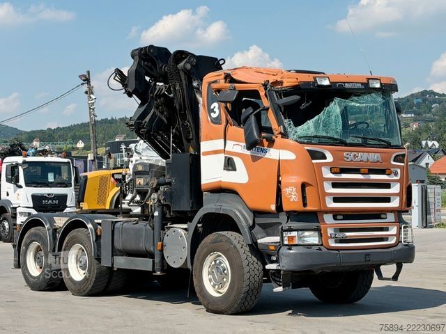Standardní tahač SCANIA R 420*Sattelzugmaschine + KRAN/FUNK * 6x6