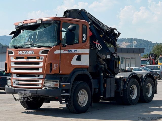 Standardní tahač SCANIA R 420*Sattelzugmaschine + KRAN/FUNK * 6x6