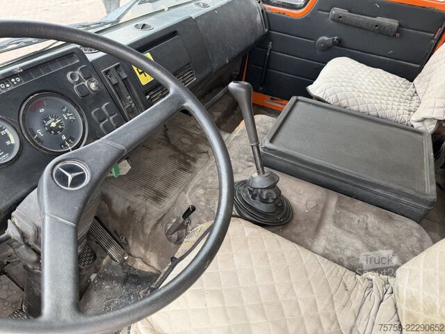 Camion-benne tricar Mercedes-Benz SK1919 Kipper mit Kran HIAB Hidrocom 140
