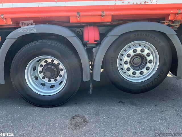 Třístranný sklápěč Scania P 320 HMF 14 Tonmeter Z-kraan Just  227.472 km!