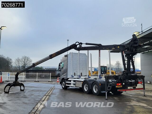 Holztransporter Volvo FH 500 FH 6X4 Palfinger Epsilon M120L97 Crane T...
