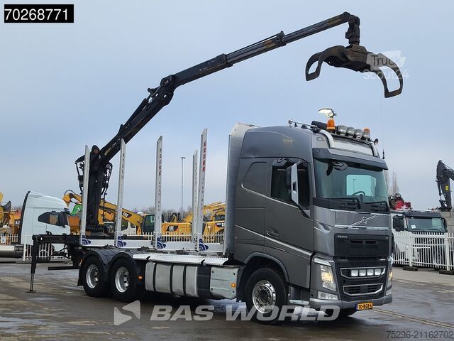 Holztransporter Volvo FH 500 FH 6X4 Palfinger Epsilon M120L97 Crane T...