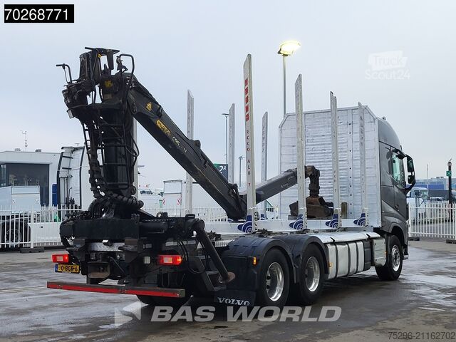 Holztransporter Volvo FH 500 FH 6X4 Palfinger Epsilon M120L97 Crane T...