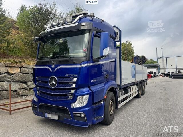  Mercedes-Benz Actros 2553 6x2 crane truck with 19 tm Palfinger c