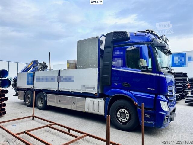  Mercedes-Benz Actros 2553 6x2 crane truck with 19 tm Palfinger c