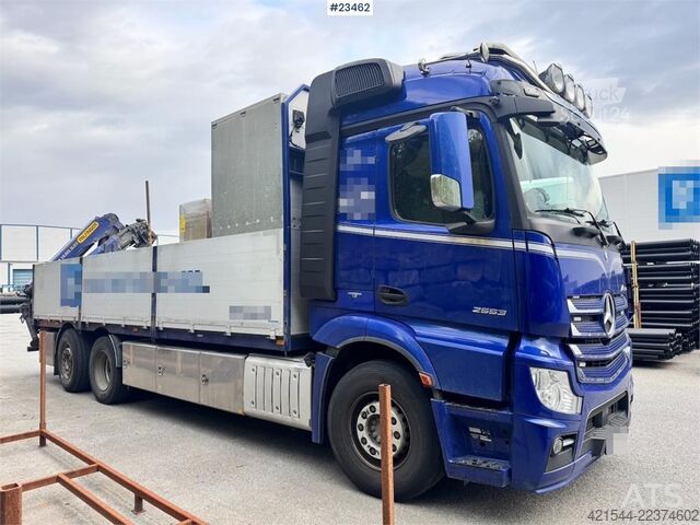  Mercedes-Benz Actros 2553 6x2 crane truck with 19 tm Palfinger c