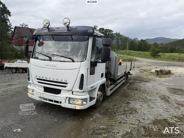  Iveco 75E18 crane truck with Hiab 055XS D3 crane for sal