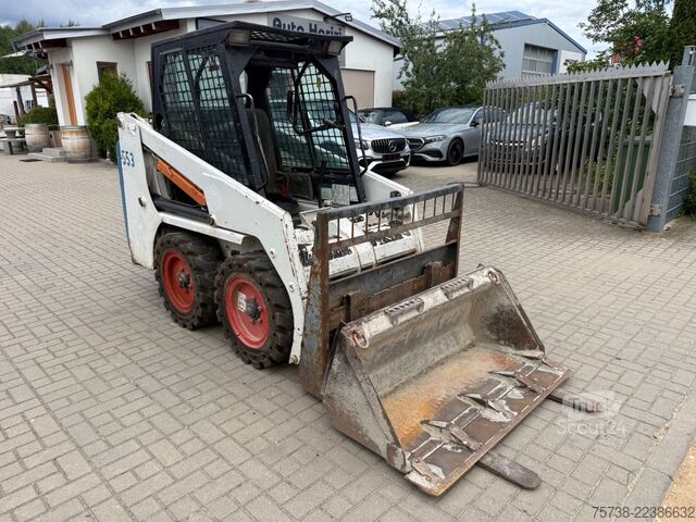 Hjullastare BOBCAT 553 /Schaufel + Palettengabel