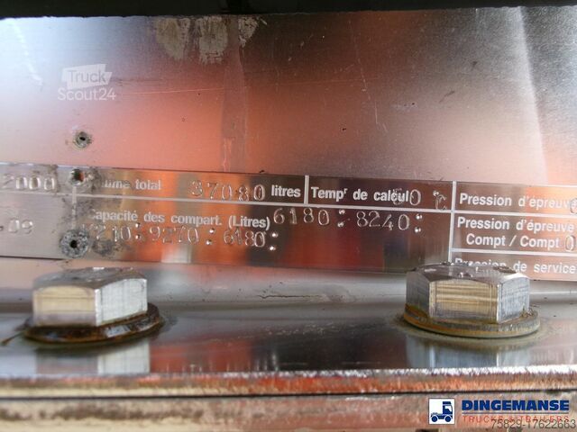 Tank Magyar Heavy oil tank inox 37 m3 / 5 comp + pump