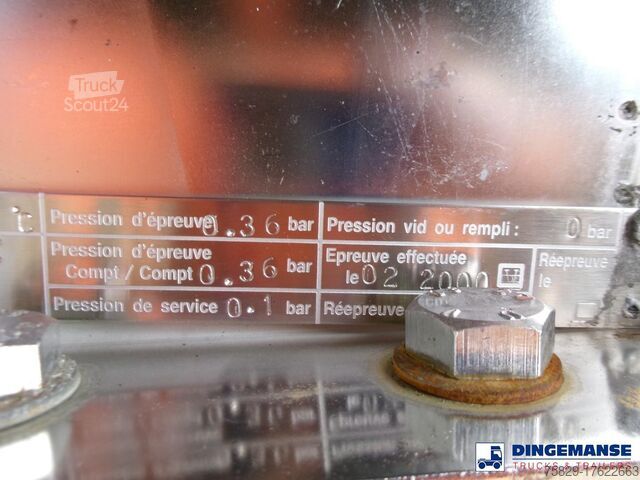 Tank Magyar Heavy oil tank inox 37 m3 / 5 comp + pump