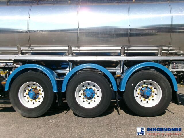 Tank Feldbinder Chemical tank inox 30 m3 / 1 comp + pump
