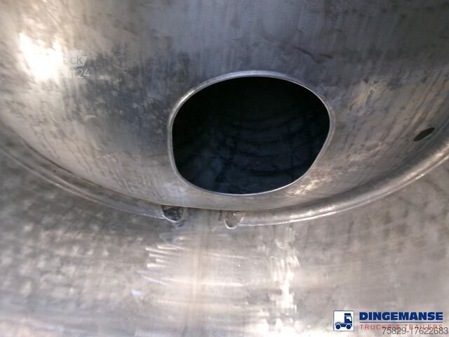 Tank Feldbinder Chemical tank inox 30 m3 / 1 comp + pump