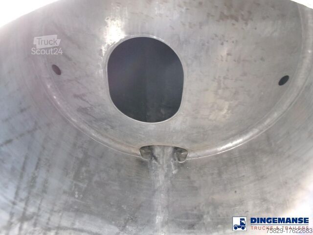 Tank Feldbinder Chemical tank inox 30 m3 / 1 comp + pump