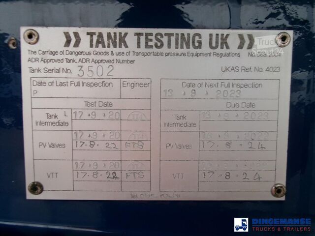 Tank Heil / Thompson Fuel tank alu 45 m3 / 6 comp + pump  / ADR 13/1...