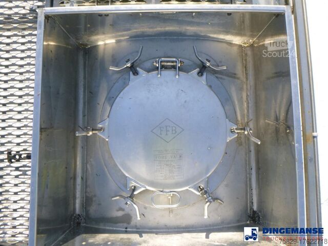 Tank Feldbinder Chemical tank inox 30 m3 / 1 comp + pump