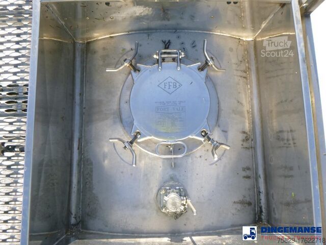 Tank Feldbinder Chemical tank inox 30 m3 / 1 comp + pump