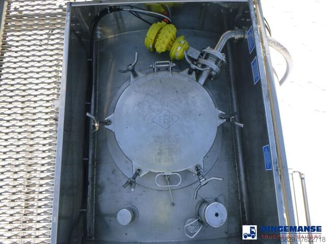 Tank Feldbinder Chemical tank inox 30 m3 / 1 comp + pump