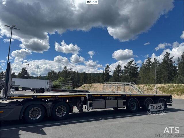 Rimorchio della piattaforma Doll P3H Rettsemi - 770 cm uttrekk