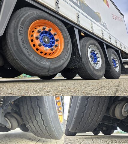 Open semitrailer with tarp SCHMITZ CARGOBULL SCS 24/L - 13.62 EB PowerCurtain Liftachse