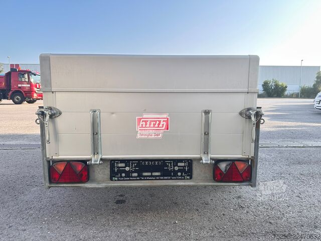 Търговско превозно средство Hirth 1 Achs Anhänger mit Deckel verzinkt TÜV möglich