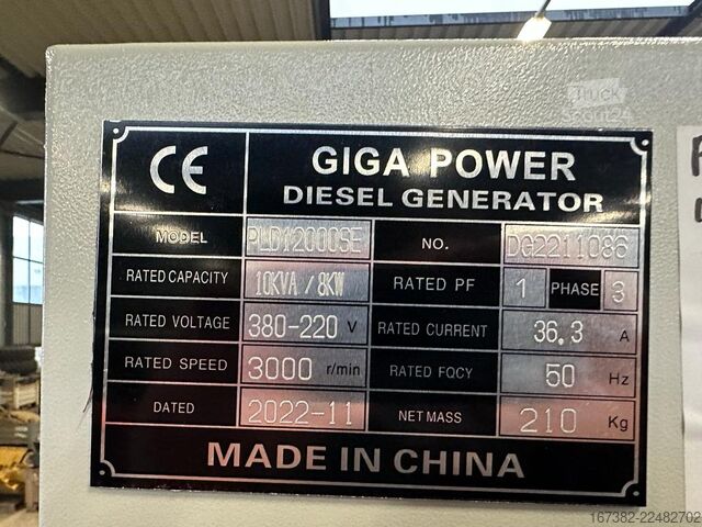 щебень Giga power PLD12000SE 10 kVA silent generator