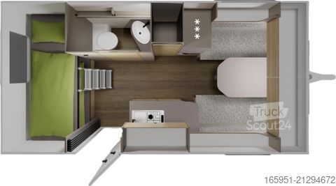 Caravana NEXT 381 Neuheit! Fendt mit Etagenbetten