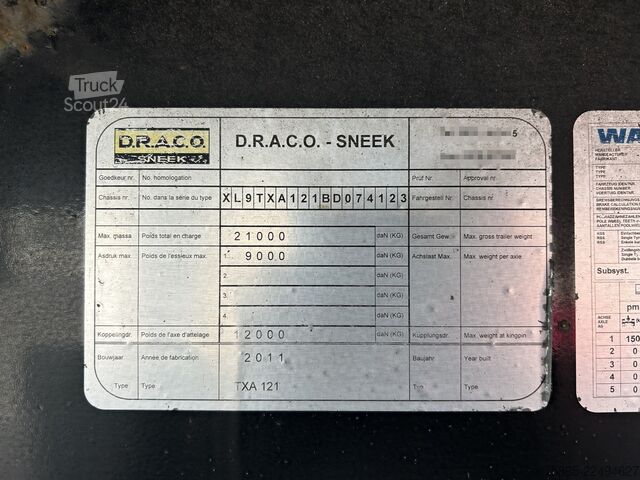 Bőrönd Draco TXA 121 City / 10 mtr / Box / LZV Deel 2 / Laad...