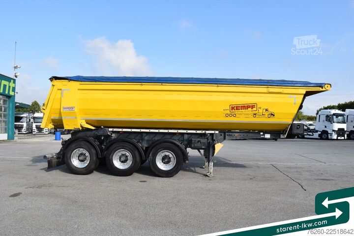 مقطورة نصف قلابة KEMPF 3 Achs Hardox 23m³ Alu-Felgen Liftachse