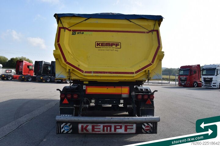 مقطورة نصف قلابة KEMPF 3 Achs Hardox 23m³ Alu-Felgen Liftachse
