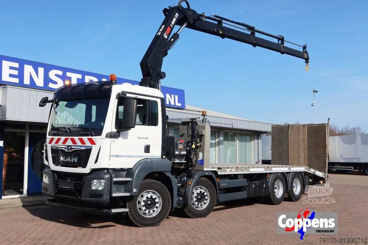 Fourgon porte-voitures MAN TGS 35.360 8x2 Oprijvrachtwagen + Hiab 228 E3