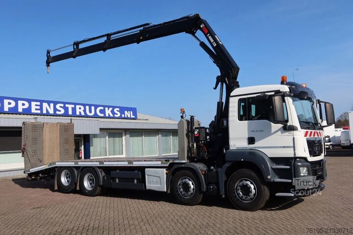 Fourgon porte-voitures MAN TGS 35.360 8x2 Oprijvrachtwagen + Hiab 228 E3