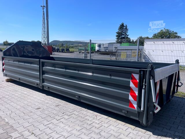 Contentor roll-off de 6,5 m / contentor com paredes laterais Hitta HAKB65/ 13m3 Flachtencontainer