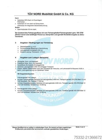 Semirremolque caja Kögel S 24-3 achs Kofferauflieger Portal BPW