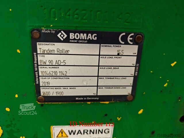 Roler Bomag BW 90 AD-5